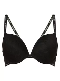 GUESS - Damski biustonosz push-up, czarny - Biustonosze - miniaturka - grafika 1