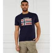 Koszulki męskie - Napapijri T-shirt Lari | Relaxed fit - miniaturka - grafika 1