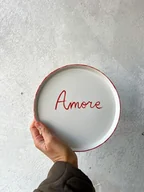 Tace i patery - Talerz porcelanowy AMORE / 21 cm - miniaturka - grafika 1