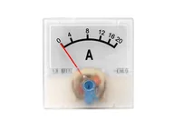 Inne urządzenia pomiarowe - Miernik analogowy amperomierz kwadratowy mini 20A. - miniaturka - grafika 1