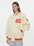 Kurtki damskie - Tommy Hilfiger Kurtka bomber Baseball WW0WW40477 Beżowy Oversize - miniaturka - grafika 1