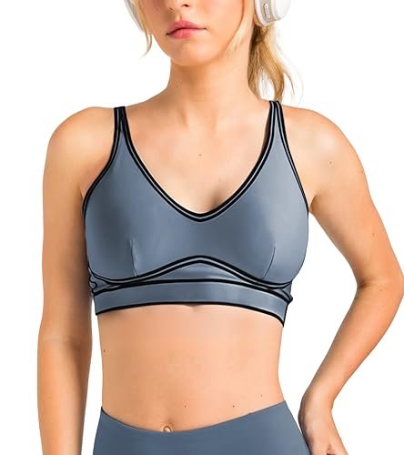 Stanik Aruki Z Regulowanymi Ramiączkami I Nadrukiem Flock – Citadel Blue – S