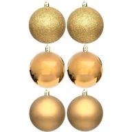 Bombki - Bombki CHRISTMAS DECORATION 80 mm Złoty (6 sztuk) - miniaturka - grafika 1