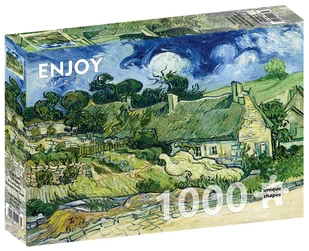 Puzzle, Chaty kryte słomą w Cordeville, Vincent van Gogh, 1000 el. - Puzzle - miniaturka - grafika 1