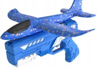 Zabawki zdalnie sterowane - Pistolet Wyrzutnia Samolotu Szybowiec Niebieski Zabawka Dla Dzieci - miniaturka - grafika 1