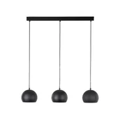 Lampy sufitowe - ZOE BLACK LAMPA WISZACA 3 S - miniaturka - grafika 1