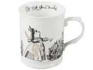 Filiżanki - Creative Tops Kubek, filiżanka Alice in Wonderland 400 ML czarno-biały porcelanowy Creative TOPS 5200023 - miniaturka - grafika 1