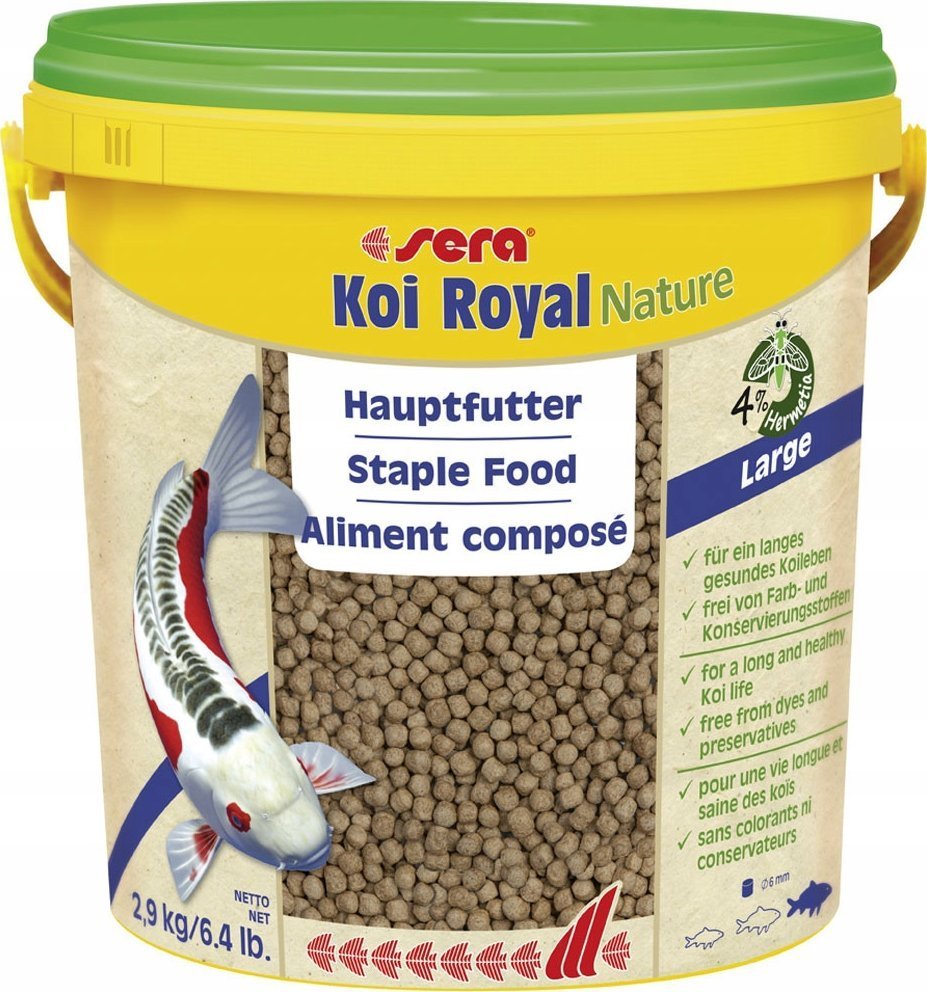 Sera Koi Royal Large 10 l, granulat - pokarm postawowy dla Koi