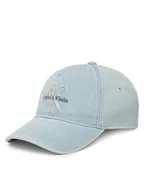 Czapki męskie - Calvin Klein Jeans Czapka z daszkiem Monologo LV04G5007G Niebieski - miniaturka - grafika 1