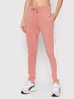 Spodnie sportowe damskie - 4F Spodnie dresowe H4Z21-SPDD013 Różowy Regular Fit - grafika 1