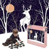 Puzzle - PUZZLE Z JELENIEM 1000 SZTUK GRY RODZINNE 12+ - miniaturka - grafika 1
