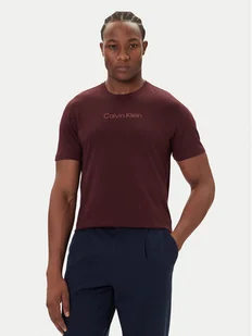 Calvin Klein T-Shirt Logo 30s LV04LD230G Bordowy Relaxed Fit - Koszulki męskie - miniaturka - grafika 1