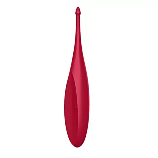 Wibratory i masażery - Satisfyer Satisfyer Twirling Fun Tip Vibrator Poppy Red - grafika 1