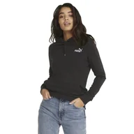 Bluzy damskie - Puma Bluza Damska Ess + Embroidery Hoodie Tr Chalk Black 848332 01 S - miniaturka - grafika 1