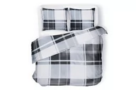 Pościel - Komplet pościeli PRUNEL czarny/szary/biały / 200x220 cm - miniaturka - grafika 1