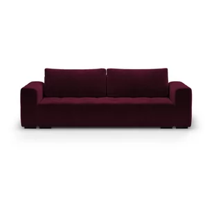 Ciemnoczerwona aksamitna rozkładana sofa Milo Casa Luca - Sofy i kanapy - miniaturka - grafika 1