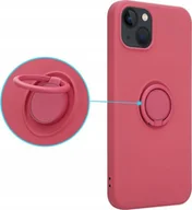 Etui i futerały do telefonów - OEM Etui Silicon Ring do Iphone 12 MINI jasno czerwony - miniaturka - grafika 1