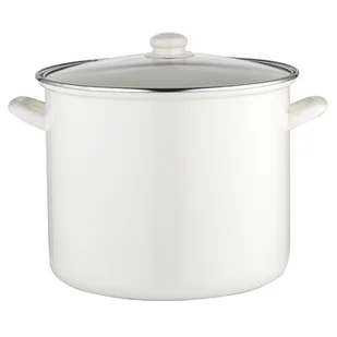 Garnek FLORINA Wysoki Gładki 28 cm Kremowy - Garnki - miniaturka - grafika 1