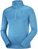 Bluzy sportowe męskie - Salomon Bluza Essential Lightwarm Barier Reef / Heather C15795 - miniaturka - grafika 1