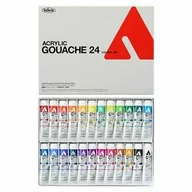 Farby i media malarskie - Zestaw Gwaszy Artist Acrylic Gouache 24K Holbein D416 - miniaturka - grafika 1