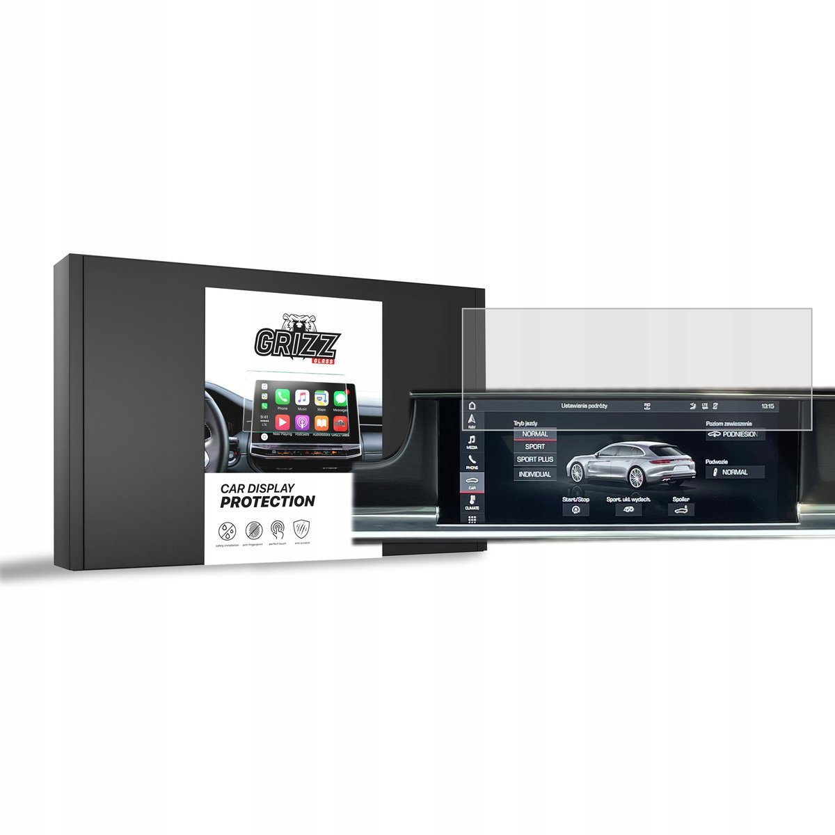 2x Folia matowa GrizzGlass CarDisplay do Porsche Panamera 2 2016-2023
