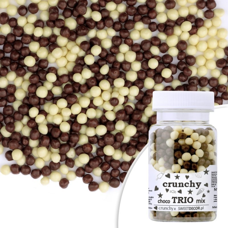 Posypka CHRUPKI W CZEKOLADZIE TRIO CHOCO MIX Sweet Decor, 40 g
