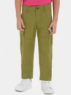 Spodnie i spodenki dla chłopców - Spodnie młodzieżowe chłopięce Tommy Hilfiger KB0KB08471-MS2 140 cm Zielone (8720644742006) - miniaturka - grafika 1