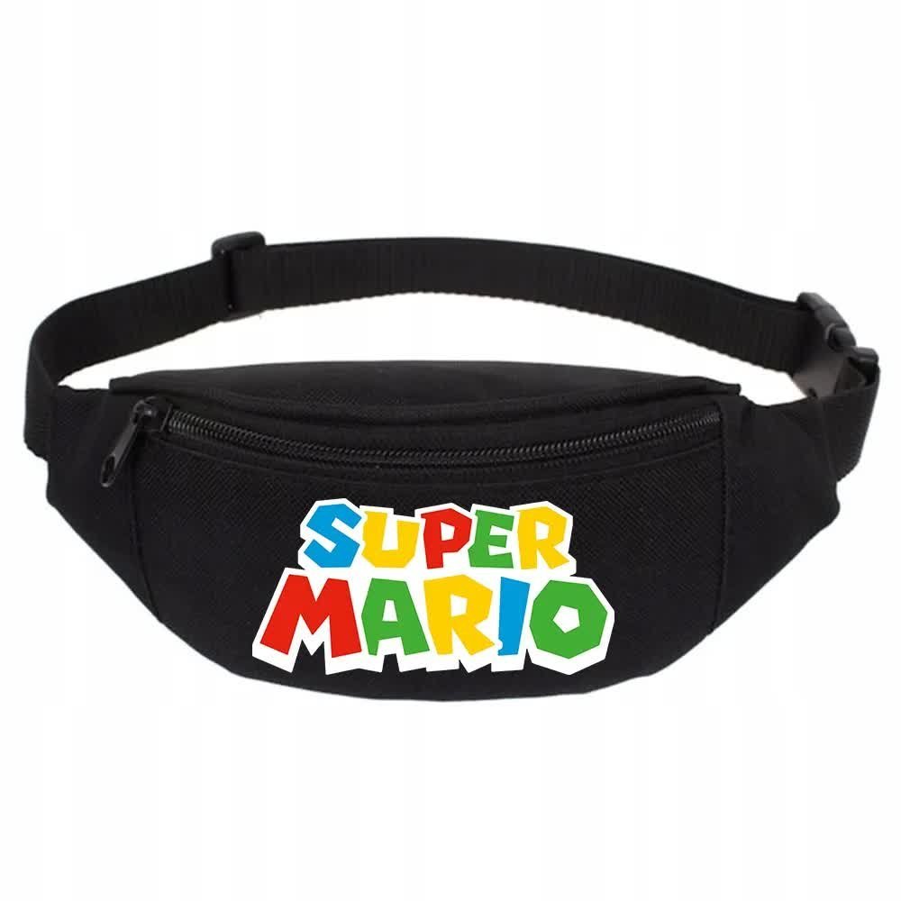 SPORTOWA NERKA CZARNA Biodrowa Prezent Dla Gamera Fana Gier SUPER MARIO Wz