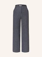 Spodnie damskie - Ichi Spodnie Z Bouclé Ihkate blau - ICHI - miniaturka - grafika 1