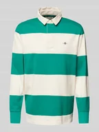 Bluzy męskie - Bluza z kołnierzykiem polo model ‘RUGGER’ - miniaturka - grafika 1