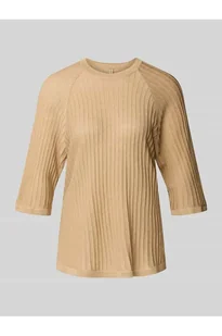 Sweter z dzianiny z prążkowanymi wykończeniami model VIOLETTA - Soyaconcept - Swetry damskie Sweter z dzianiny z prążkowanymi wykończeniami model VIOLETTA - Soyaconcept - Swetry damskie - miniaturka - grafika 1