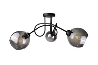 Lampy sufitowe - Ring lampa sufitowa 3-punktowa czarna 1274 - miniaturka - grafika 1