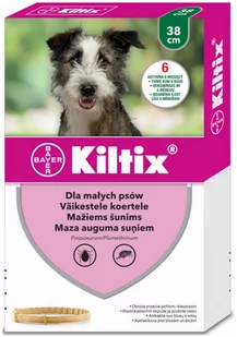 Kiltix, obroża przeciw pchłom i kleszczom - S: 38 cm, 1 szt. - Artykuły przeciw pasożytom - miniaturka - grafika 1