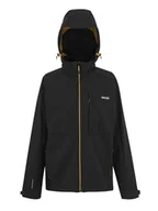 Kurtki i kamizelki sportowe męskie - Regatta Kurtka softshellowa "Hewitts" w kolorze czarnym - miniaturka - grafika 1