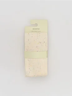Reserved - Wzorzyste rajstopy - kremowy - Rajstopy - miniaturka - grafika 1
