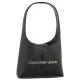 Torebki damskie - Torebka Sculpted Arch Shoulder Bag22 Mono Black/Metallic Logo K60K611548 0GL (CK427-a) Calvin Klein - miniaturka - grafika 1
