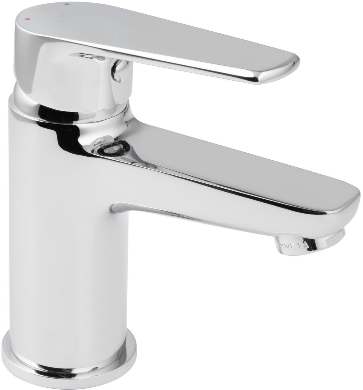 Washbasin faucet RUBINETA Gala-19 Star with swivel medium-length spout, chrome color.