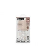 Butelki dla niemowląt - Suavinex BUTELKA SZKLANA 120ML SX PRO PRZEPŁYW WOLNY WONDERLAND RÓŻOWA LIBERTY - miniaturka - grafika 1