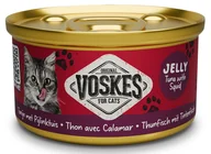 Mokra karma dla kotów - VOSKES Tuńczyk z Kalmarem w galaretce 85g - miniaturka - grafika 1