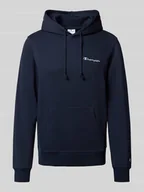 Bluzy męskie - Bluza z kapturem z wyhaftowanym logo - miniaturka - grafika 1