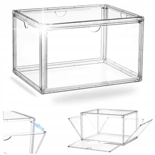 Pudełko Pojemnik Organizer Na Buty PREMIUM Na Zabawki Akcesoria Do Biura 4 drzwi - Pokrowce na ubrania - miniaturka - grafika 1