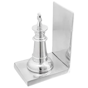 vidaXL Podpórka do książek Zestaw 2 szt. Srebrna Aluminium - Podpórki do książek - miniaturka - grafika 1