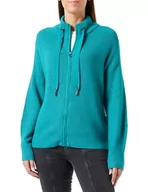 Swetry damskie - TOM TAILOR Damski kardigan z dzianiny, 32402 - Ever Green Melange, L - miniaturka - grafika 1