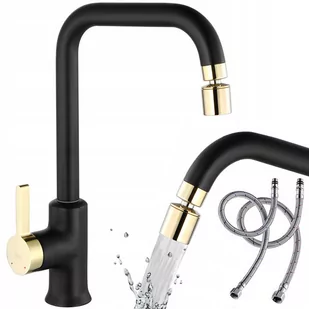 Rea Bateria wannowa Polo Black Gold B9979 - Baterie wannowe i prysznicowe - miniaturka - grafika 1