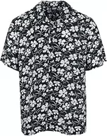 Koszule męskie - Urban Classics Koszula męska z wiskozy AOP Resort Shirt whiteflower 5XL, Whiteflower, 5XL - miniaturka - grafika 1
