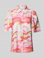 Bluzki damskie - Bluzka koszulowa o kroju regular fit z rękawem o dł. 1/2 model ‘AROLA’ - miniaturka - grafika 1