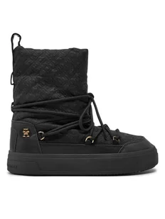 Tommy Hilfiger Śniegowce FW0FW08430 Czarny - Śniegowce damskie - miniaturka - grafika 1