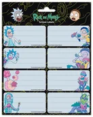 Szkolne artykuły papiernicze - Rick and Morty Virus Attack - naklejki na zeszyt 16x20 cm - miniaturka - grafika 1