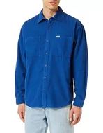 Koszulki męskie - Wrangler Koszulka męska, niebieski (True Blue), M - miniaturka - grafika 1