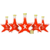 Domowy wyrób alkoholu - Zestaw Butelek Gwiazda Z Nadrukiem Świątecznym 200Ml/ 0,2L - 10 Sztuk - miniaturka - grafika 1